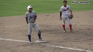 《中学硬式》【タイムリー３ＢH】　山崎選手（ヤング西福岡メッツ）  20220828@豊平  【ボンバーズ大会】