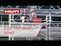 Hilti X-GR grating fastener demo