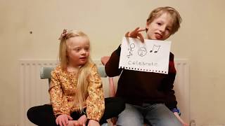 Makaton for 'Celebrate'