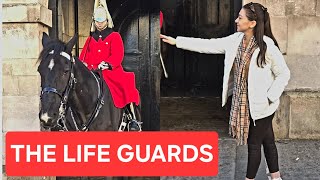 TOURIST VISITING THE LIFE GUARDS