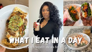 WHAT I EAT IN A DAY | Pescatarian friendly | ft. TikTok viral salmon bowl | Journey to Slim Thick