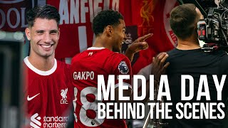 MEDIA DAY! Liverpool players shoot promo for 23/24 Premier League season