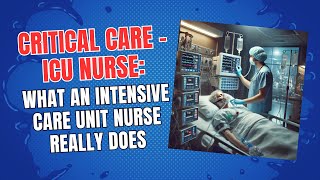 Critical Care - ICU Nurse: What an Intensive Care Unit Nurse Really Does