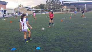 Sesión de Entrenamiento técnico pase y marcacion