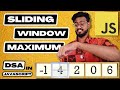 Data Structures in Javascript ( Sliding Window Maximum) | DSA Interview Questions | Deque | Leetcode