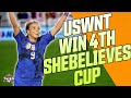 USWNT wins 4th SheBelieves Cup | USA vs Brazil Recap | Mallory Swanson nets 7th goal in 5 games