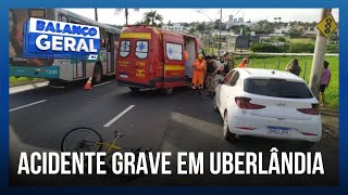 Acidente em Uberlândia resulta em vítima com traumatismo craniano | Balanço Geral Minas