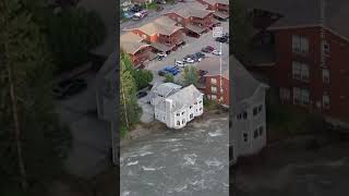 Alaska House Collapses Into River Following Glacial Flooding