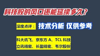 点评：科大讯飞 京东方A TCL科技 立讯精密 长盈精密 韦尔股份