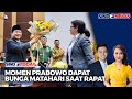 Rapat Terakhir, Menhan Prabowo Dapat Bunga Matahari dari Anggota Komisi  I DPR  - Sindo Today 26/09