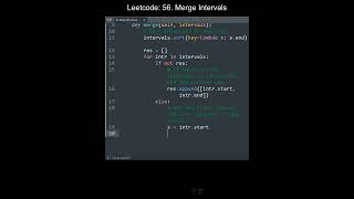 Leetcode 56. Merge Intervals in Python | Python Leetcode | Python Coding Tutorial | Python Code ASMR