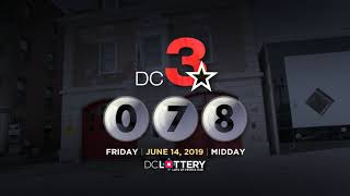 DC LOTTERY Midday 06/14/2019