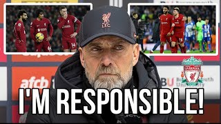 Liverpool vs Arsenal: I’m responsible for this rubbish – Klopp