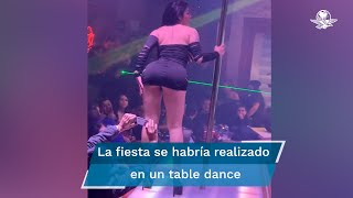 Karely Ruiz ameniza supuesta fiesta de trabajo de fin de año