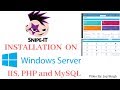Part 1 - SNIPE-IT Installation On Windows Server 2016