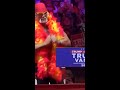 Hulk Hogan struggles to rip his shirt during Trump rally