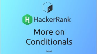 #8 More on Conditionals | HackerRank Linux Shell #shell #c #shellscripting #hackerrank