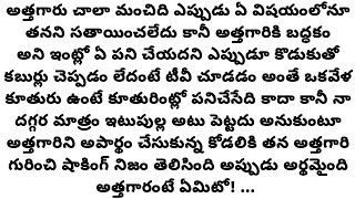 అత్తగారిని అపార్థం చేసుకున్న కోడలికి అత్తగారి విలువ ఎలా తెలిసింది.... #viral #telugustorybook