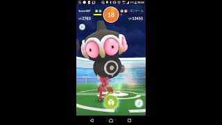 【ポケモンGO】ソロレイド修行 vsネンドール(ねんりき・サイコキネシス、雨) ブーストでもギリギリとは