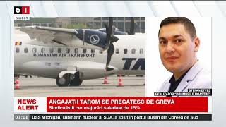 SINDICALIȘTII DE LA TAROM CER MAJORĂRI SALARIALE DE 15%_Știri B1_17 iunie 2023