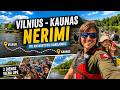 Plaukėm Nerimi 170 KM 😳 Vilnius - Kaunas kanojomis | LAUKINIAI