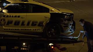 Police officer, pickup driver suffer minor injuries in fender-bender in North Dallas