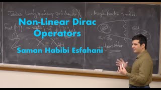 Saman Habibi Esfahani: Non-Linear Dirac Operators