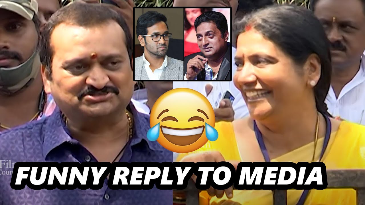 Bandla Ganesh & Jeevitha Funny Reply To Media | Maa Elections 2021 ...