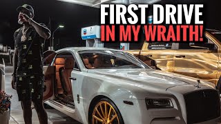 FIRST DRIVE  OF MY ROLLS ROYCE WRAITH!!!