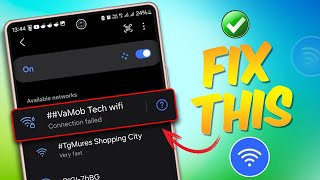 Fix Wi-Fi Connection Failed on Samsung Phone | Connection failed WIFI