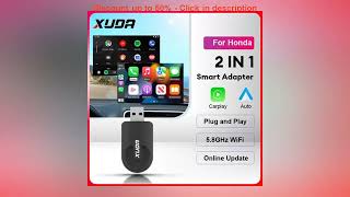 2024 XUDA  2in1 Wireless Carplay Adapter Android Auto Wireless For Honda Accord Hybrid CR-