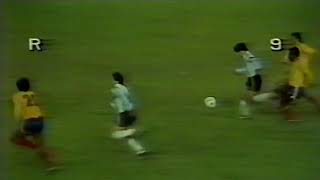 1985 MARADONA Eliminatoria Conmebol Argentina 1 Colombia 0 Jugadon