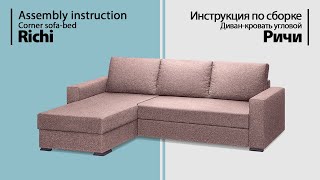 Assembly instruction corner sofa-bed Richi