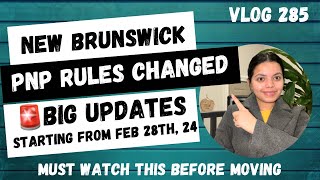 🚨Big changes in New brunswick pnp| starting from feb29th|#canadapr #pnp #internationalstudents