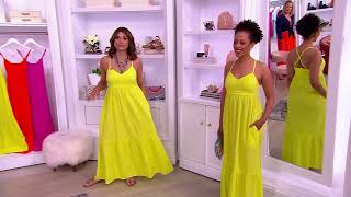 Destination 365 Seersucker Maxi Dress on QVC