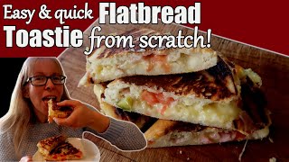 Flatbread Toastie made from Scratch, in 10 minutes!