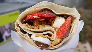 Fresh Fruit Nutella Crepe │ Insa-dong, Seoul Korea │ Street Food in Korea