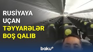 Rusiyaya uçan təyyarələrdən inanılmaz görüntülər  - BAKU TV