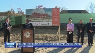 Onslow County leaders break ground on new courthouse building