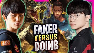 FAKER vs DOINB! - T1 Faker Plays Yasuo MID vs Doinb Renekton! | Season 2024