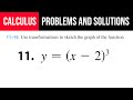 11. Use transformations to sketch the graph of the function. y=(x-2)^3