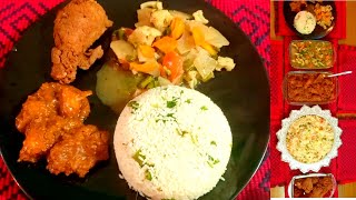 🍚 চাইনিজ প্ল্যাটার (৪ টি রেসিপি ১ ভিডিওতে) | Chinese Food Platter with Fried Rice, Chilli Chicken