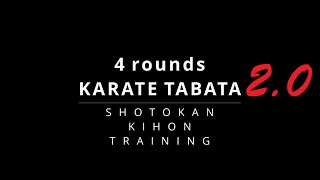 16 min TABATA Karate KIHON workout 2.0 - real time training - TEAM KI