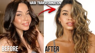 My HAIR Transformation! | Color, Products & Styling | Eman