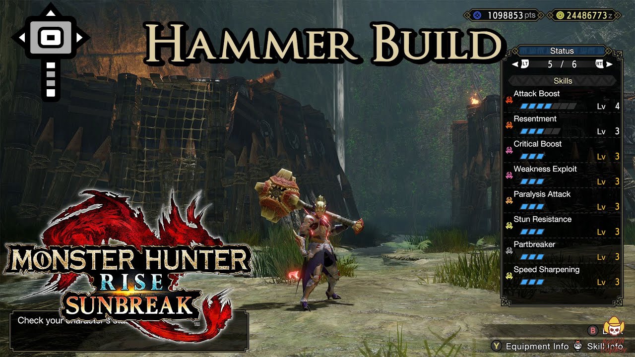 Monster Hunter Rise Sunbreak - Hammer Build: Para-Bonk Returns! - YouTube