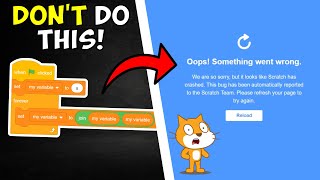 NEVER DO THIS in SCRATCH! โ ๏ธโ ๏ธโ ๏ธ
