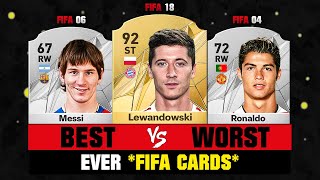 FIFA 25 | Footballers BEST VS WORST Ever FIFA Cards! 😔💔 ft. Lewandowski, Messi, Ronaldo…