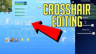how to enable and use crosshair editing in fortnite mobile super easy - fortnite crosshair