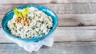 4-Ingredient Keto Waldorf Salad - easy, lchf, gluten-free