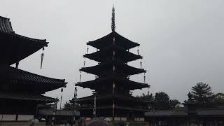 奈良斑鳩「法隆寺」聖徳太子1400年御遠忌聖霊会の境内…雨だったのが残念！世界遺産(2021年4月に撮影。編集する時間が取れず、撮影後、放置してた動画を、とりま上げます。※サムネ入替と説明追加予定)